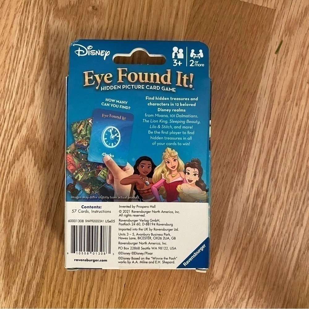 Disney Eye Found It Hidden Picture Card Game NEW Mickey Mouse World Land Cruise